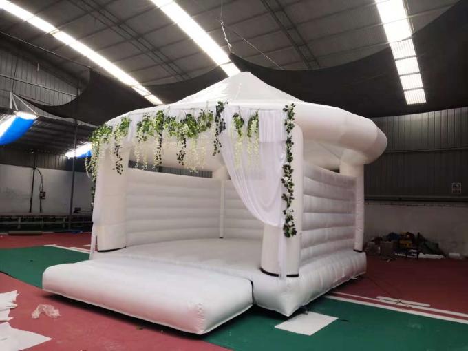 Tente d'abri gonflable de haute résistance adulte pour la célébration blanche de mariage