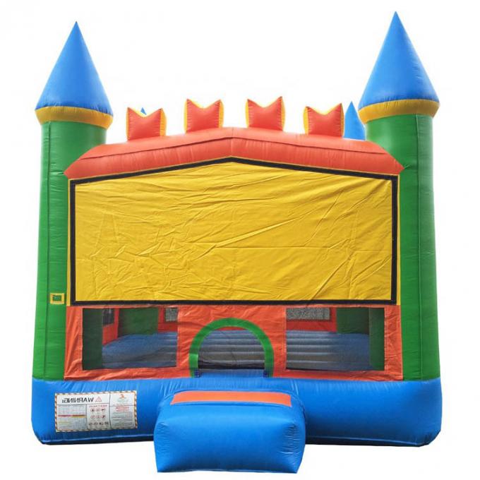 Perfectionnez le château plein d'entrain adapté aux besoins du client par bannière drôle extérieure gonflable de jouets
