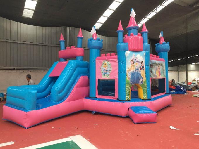 Princesse Inflatable Bounce House Combo/Chambre nerveuse avec le service d'OEM de glissière