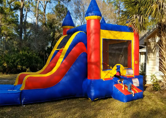 Colorful High Strength Inflatable Bounce House Combo Customized Size