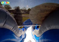 Commercial Giant Shark Bouncy Castle Slide Pool For Amusement Park